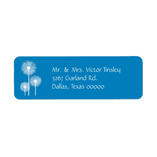 Dandeion Return Address labels (Front)
