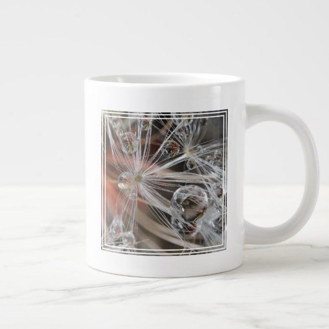 Dandelion Abstract Giant Coffee Mug (Right)