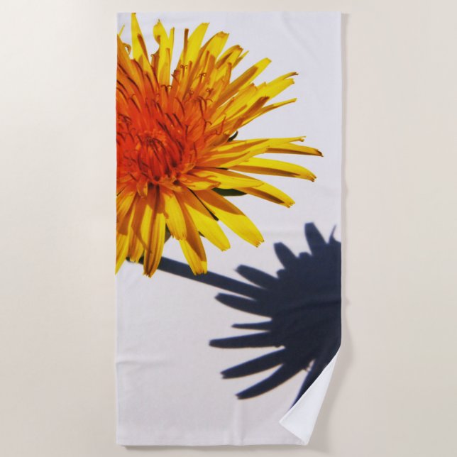 Dandelion and Shadow btcnm Beach Towel (Front)