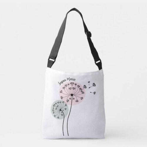 Dandelion Art Crossbody Bag