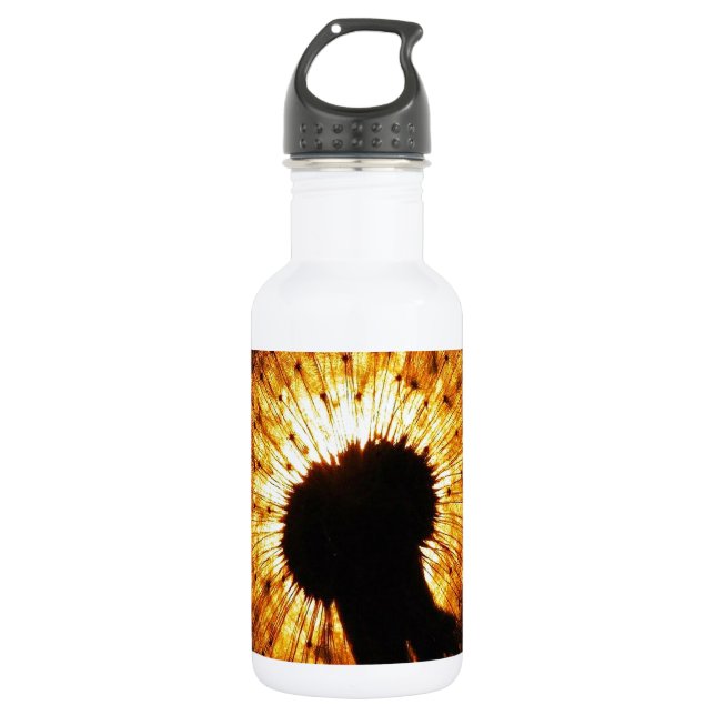 Dandelion at Sunset Stainless Steel Water Bottle (Front)