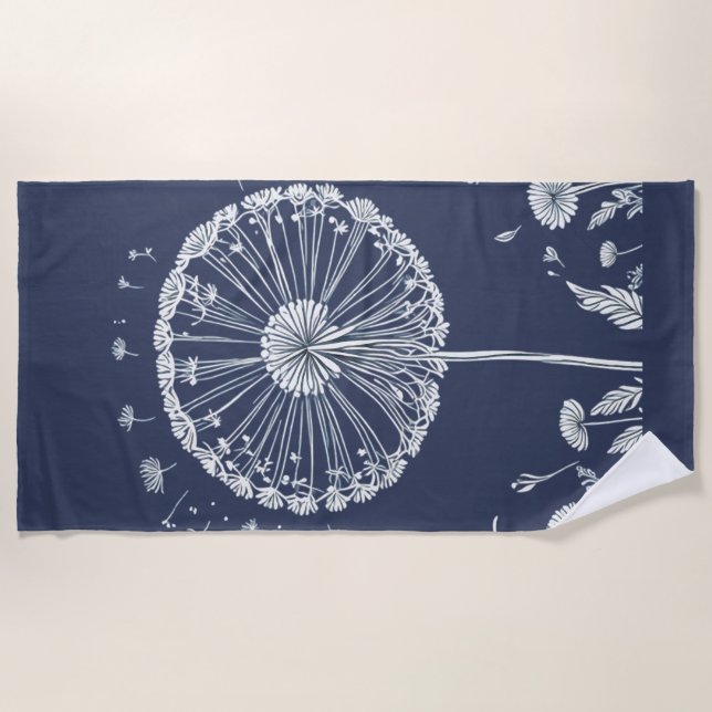 Dandelion Beach Towel (Front)