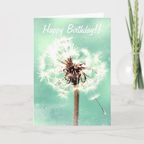 Dandelion Birthday Card
