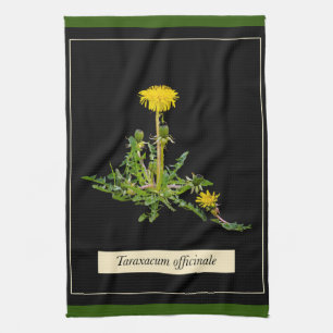 Dandelion botanical  kitchen towel