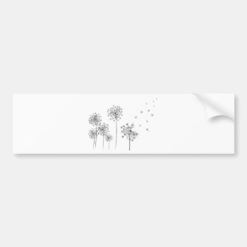Dandelion Bumper Sticker by escapefromreality at Zazzle