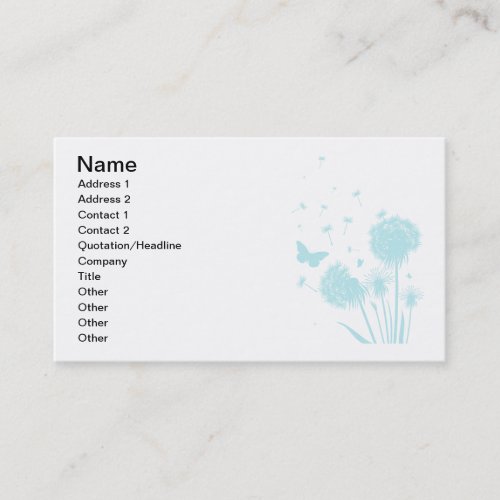 Dandelion Business Card