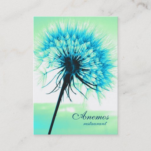 Customizable dandelion business cards