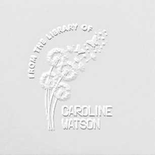 Dandelion & Butterflies From the library of Embosser