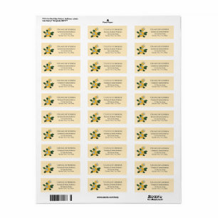 Dandelion Butterflies We've Moved Return Address Label