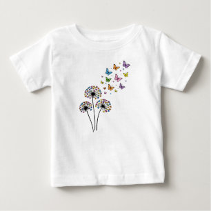 Dandelion butterfly flow baby T-Shirt
