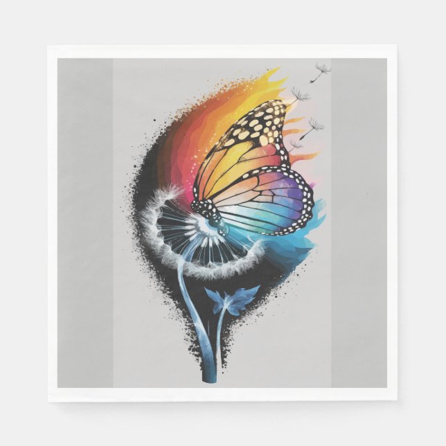 Dandelion butterfly napkins (Front)