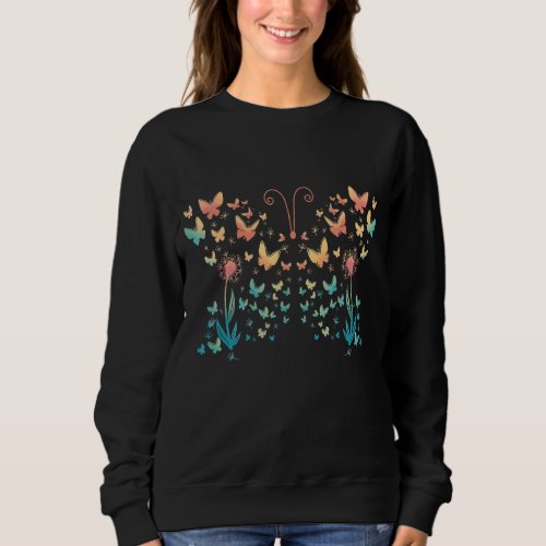 Dandelion Butterfly Sweatshirt