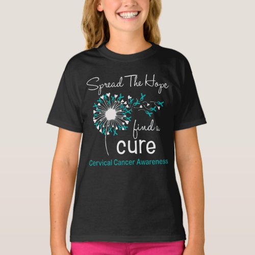 Dandelion Cervical Cancer Awareness T_Shirt