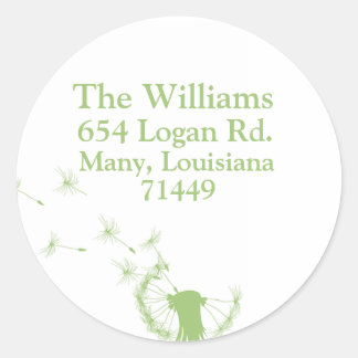 Dandelion Classic Round Sticker