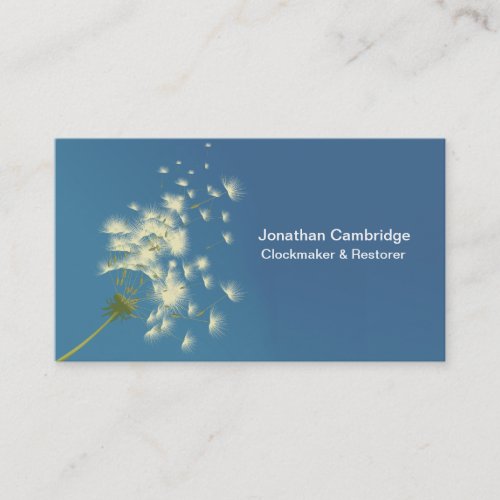 dandelion clock business card