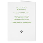 "Dandelion Clock Fae"Card (Back)