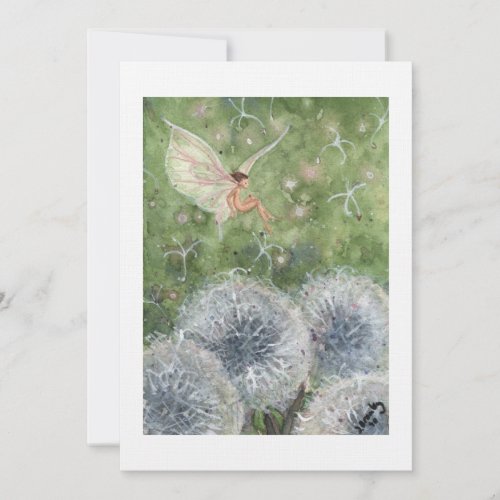 Dandelion Clocks Fae Invitation