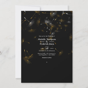Dandelion Confetti Wedding Invitation