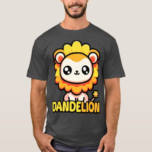 Dandelion Cute Flower Lion Pun T_Shirt