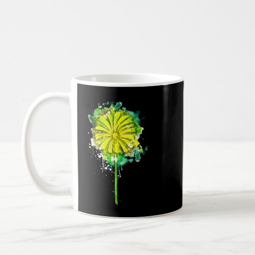 Dandelion dandelion flower botanist watercolor sum coffee mug