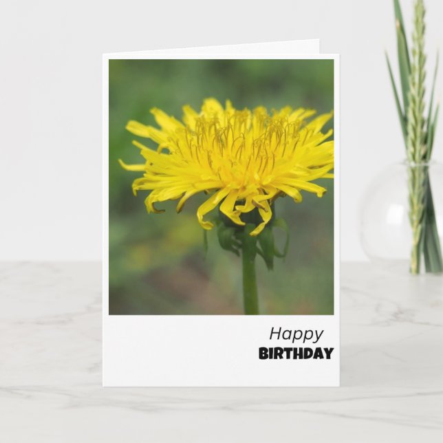 Dandelion Delight Birthday Card (Front)