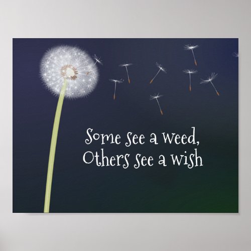 Dandelion Design Poster