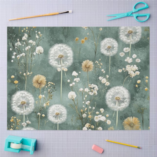 Dandelion Design Series #1 Tissue Paper (Craft)