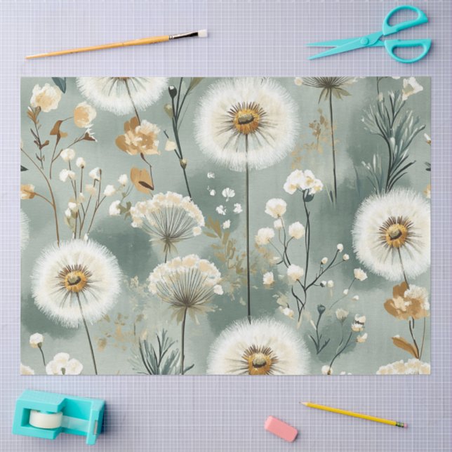 Dandelion Design Series #4 Tissue Paper (Craft)