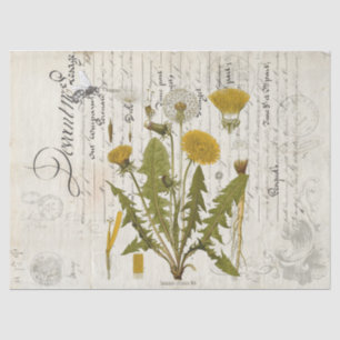 Dandelion Ephemera Landscape Decoupage Tissue Shee Tissue Paper