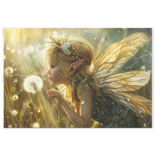 Dandelion Fairy 2 Decoupage Tissue Paper