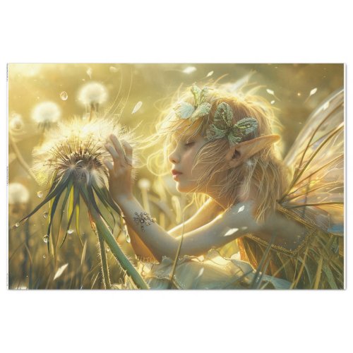 Dandelion Fairy 5 Decoupage Tissue Paper