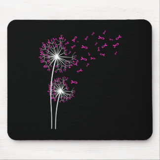 Dandelion Faith Hope Love Breast Cancer Awareness  Mouse Pad