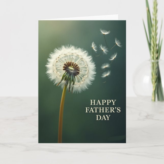 Dandelion Fathers Day Card (Front)