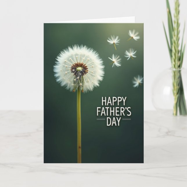 Dandelion Fathers Day Wish Card (Front)