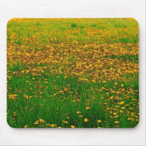 Dandelion Field Mouse Pad