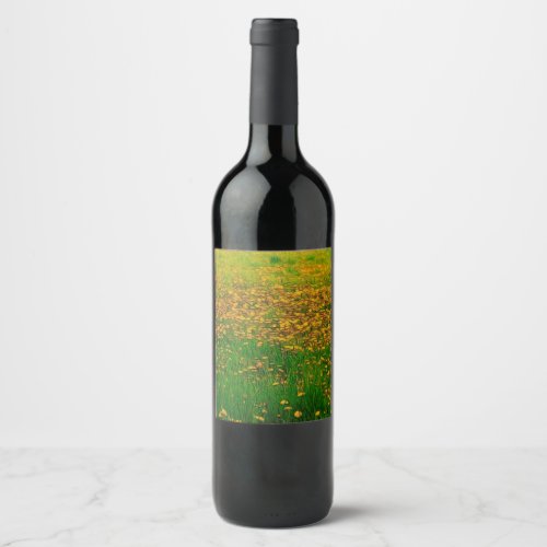 Dandelion Field Wine Label