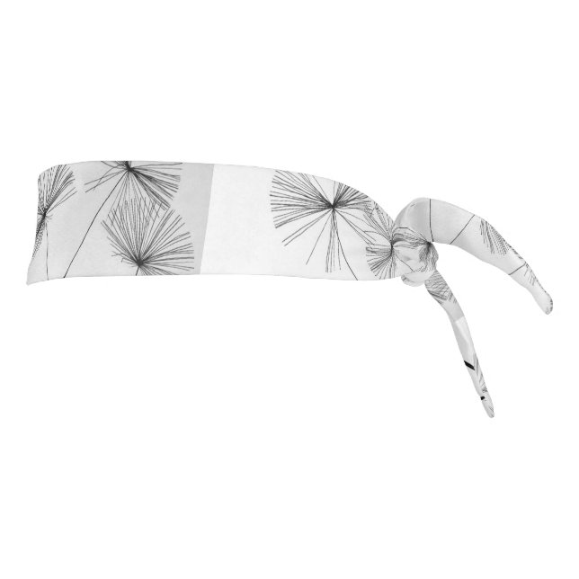 Dandelion floral bloom custom personalize project tie headband (Rotate 90)