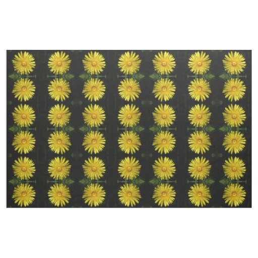 Dandelion Floral Patterned Fabric