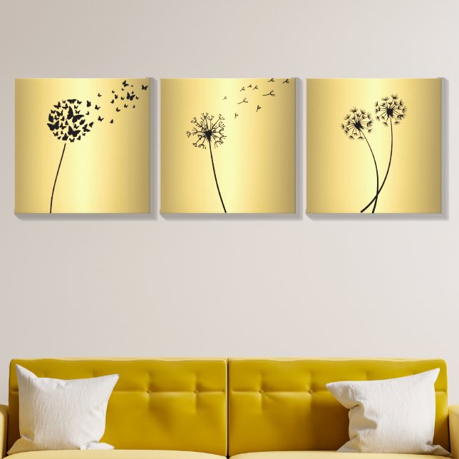 Dandelion Flow Canvas Photo Tile (Living Room)