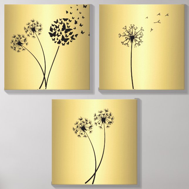 Dandelion Flow Canvas Photo Tile (Front Set)