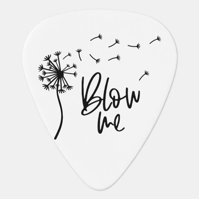 Dandelion Flower Blow Me Gift For Girlfriend Guitar Pick (Front)