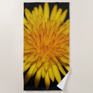 Dandelion Flower btcnm Beach Towel