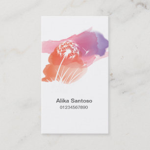 Dandelion Flower Business Card
