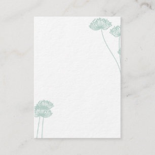 Dandelion Flower Business Card