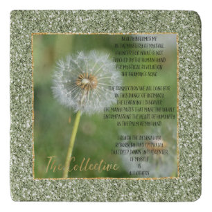 Dandelion Flower Collective Poem (by me)    Trivet
