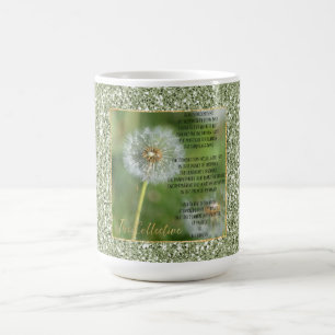 Dandelion Flower Collective Poem (written by me)  Coffee Mug