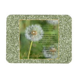 Dandelion Flower Collective Poem (written by me)   Magnet