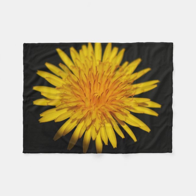 Dandelion Flower fbcna Fleece Blanket (Front (Horizontal))