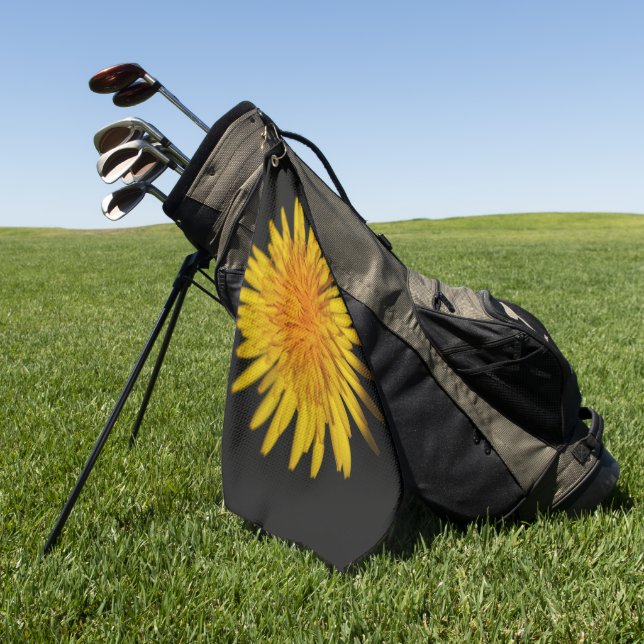 Dandelion Flower gtcnm Golf Towel (Green)