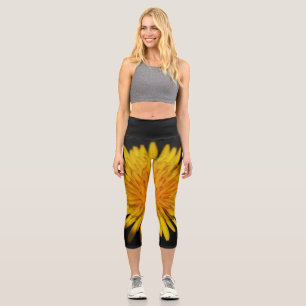 Dandelion Flower lecapcnm Capri Leggings